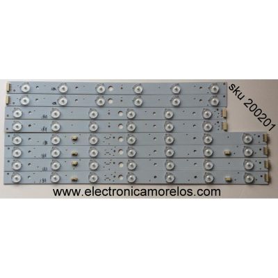 KIT DE LED PARA TV/CHI MEI V390HJ1-P02 REV.C1/V390HJ1-P02 REV.C1 / EMERSON LF391EM4 A ME1 	